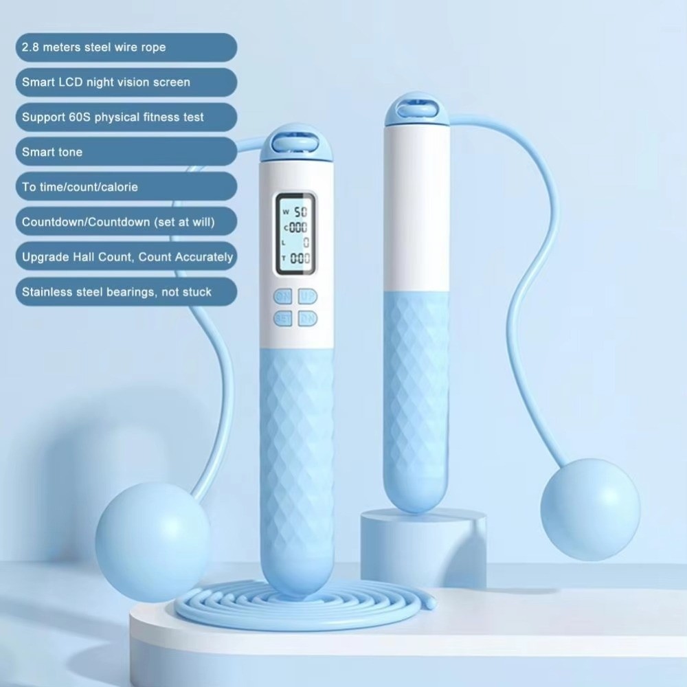 便利なコードレスロープレス縄跳び、カウンター付き、滑り止め、 - Smart Jump Rope Digital Counter のレビューと価格