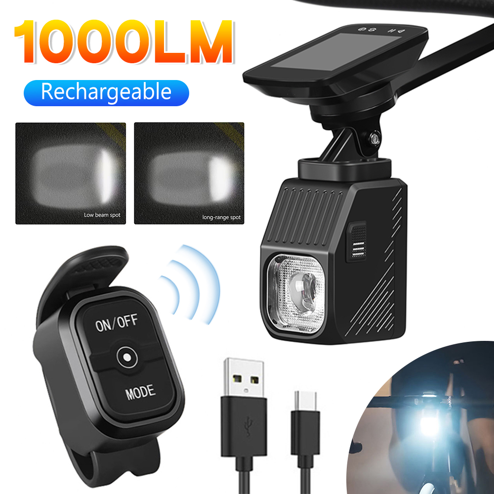 1000 ルーメン高輝度道路自転車ヘッドライトリモコン付き防 - Rechargeable Bicycle Headlight 1000 Lumen のレビューと価格