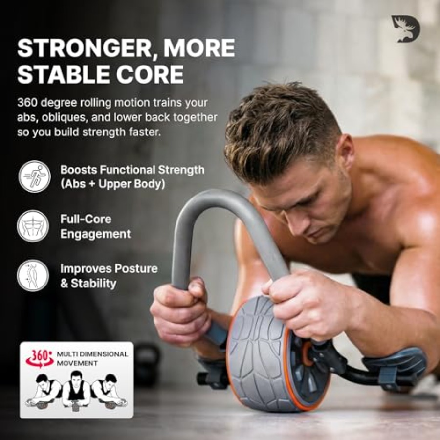 肘サポート付きアブローラーホイール、膝パッド2個付き - 家 - Ab Roller Wheel With Elbow Support のレビューと価格