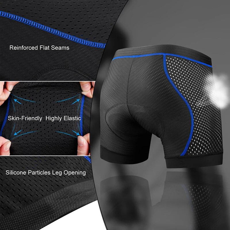 X-TIGERサイクリング下着5d通気性のあるパッド入りゲル - Padded Cycling Shorts 5D Gel のレビューと価格