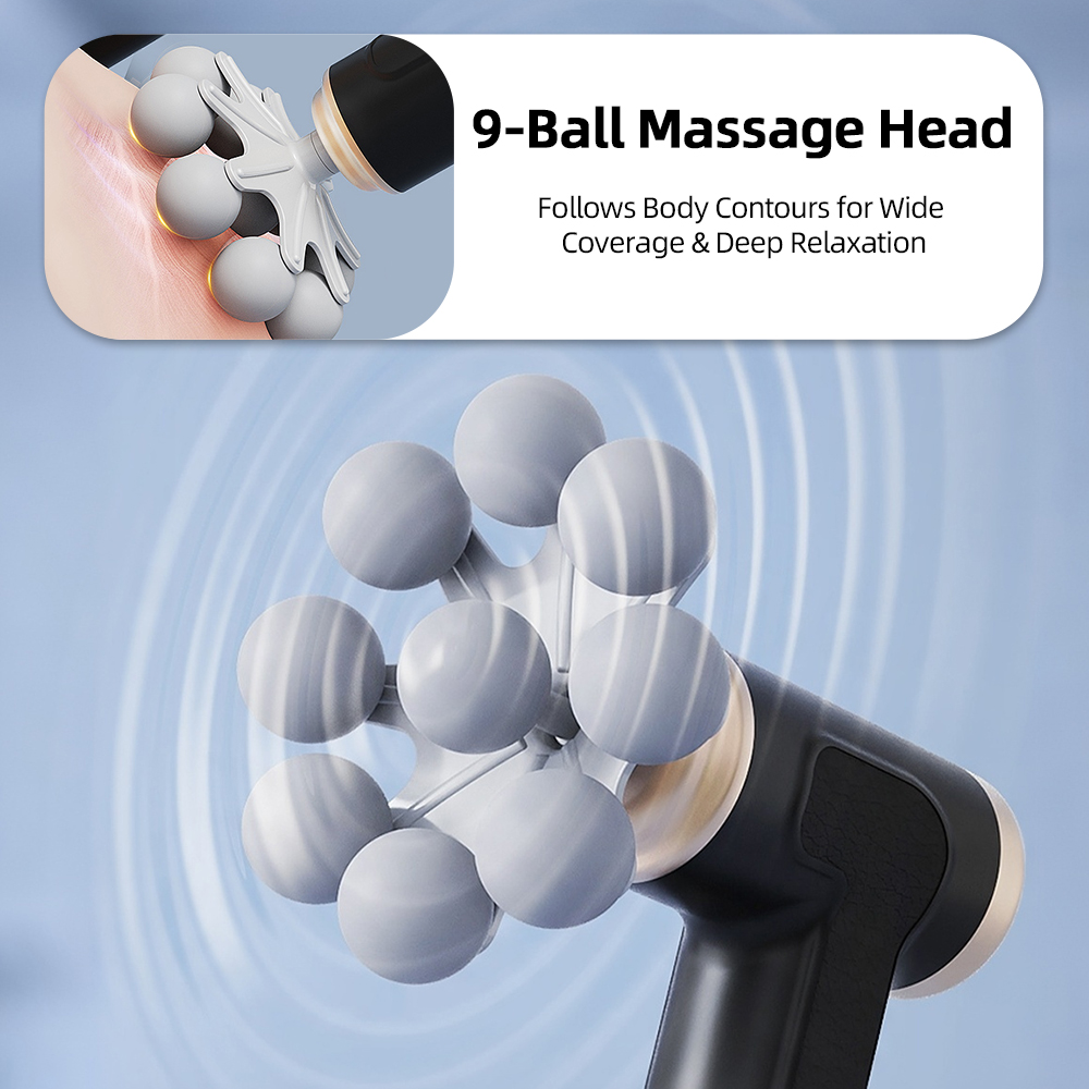 2-in-1ロング＆ショートハンドル筋膜マッサージガン、コー - Electric Massage Gun Deep Tissue のレビューと価格