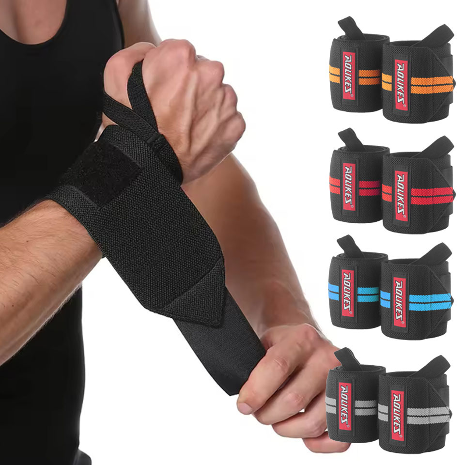 AOLIKES フィットネスリストラップ ウェイトリフティン - Wrist Wraps Weightlifting Support のレビューと価格